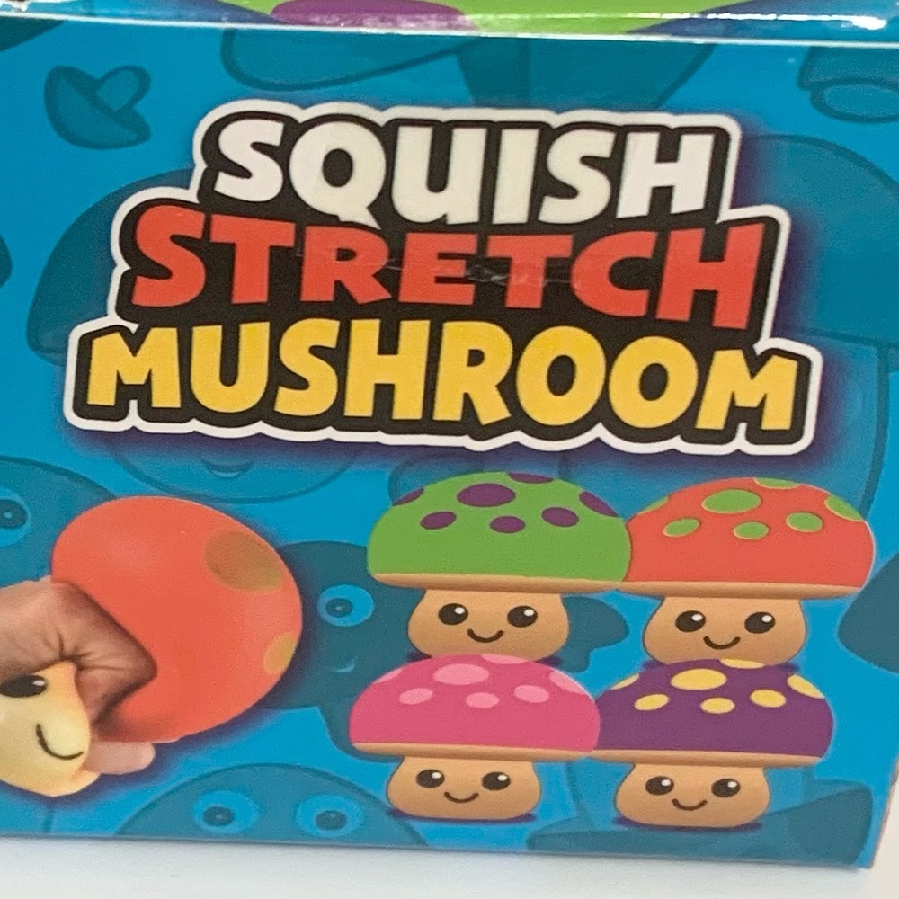 Squish Stretch Mushroom NEW Squishy Sensory Toy GREEN - Picture 3 of 5